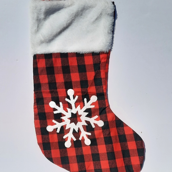 Vintage Checkered Christmas Stockings - Picture 6 of 6
